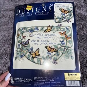 Janlynn Counted Cross Stitch Kit Roots & Wings #113982 Praying Hands Collection